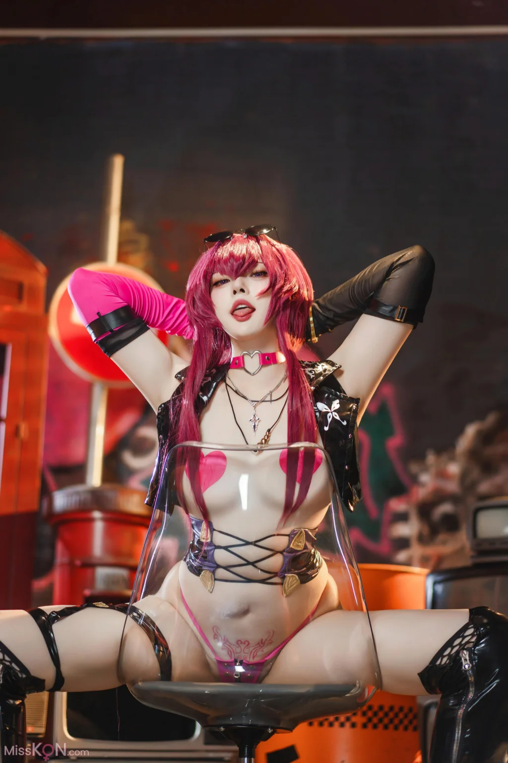 Coser@Natsuko夏夏子: 崩坏·星穹铁道 卡芙卡 朋克同人 (60 photos) – Page 2