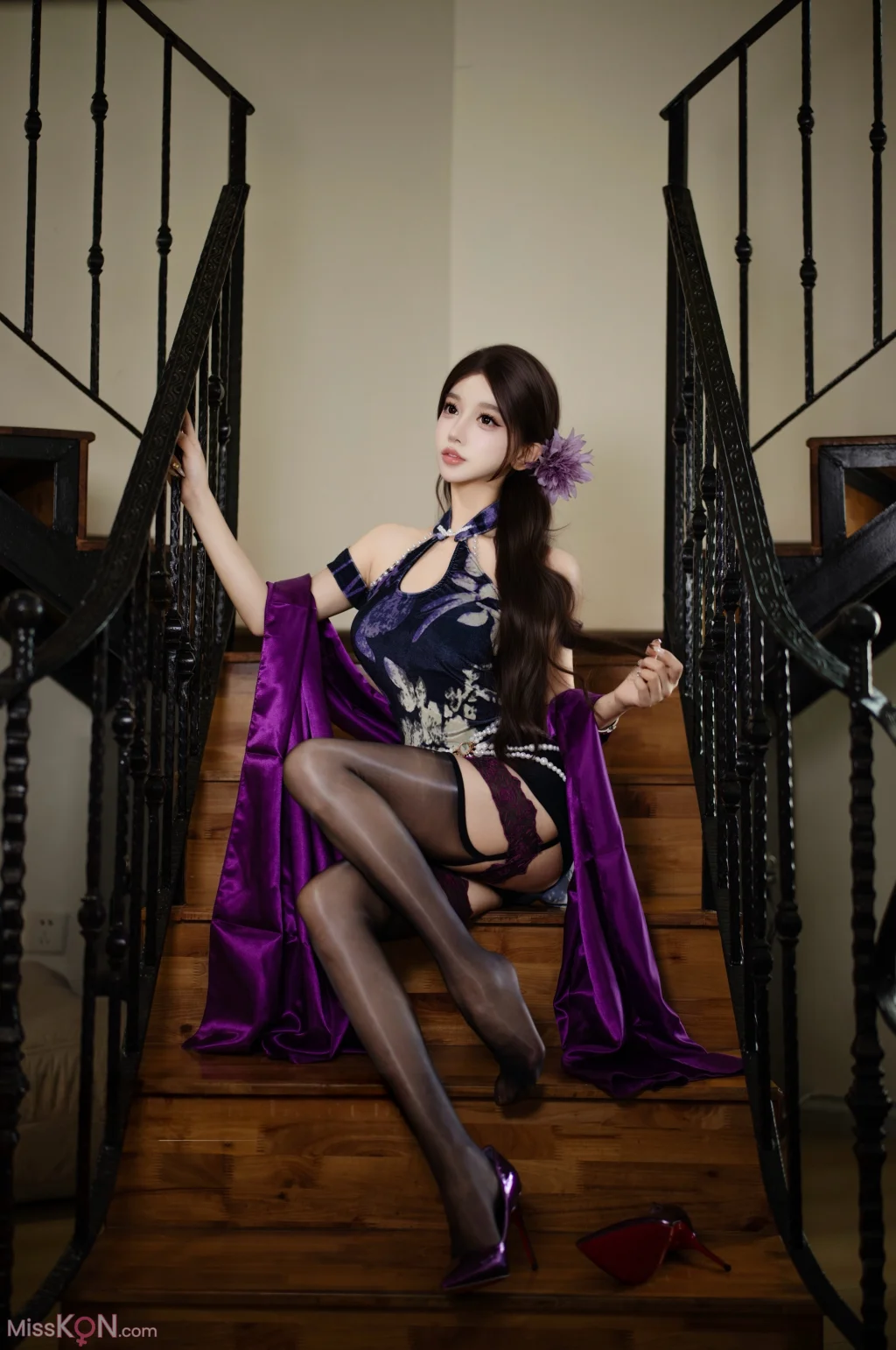 Coser@过期米线线喵: 紫韵旗袍 (20 photos) – Page 2