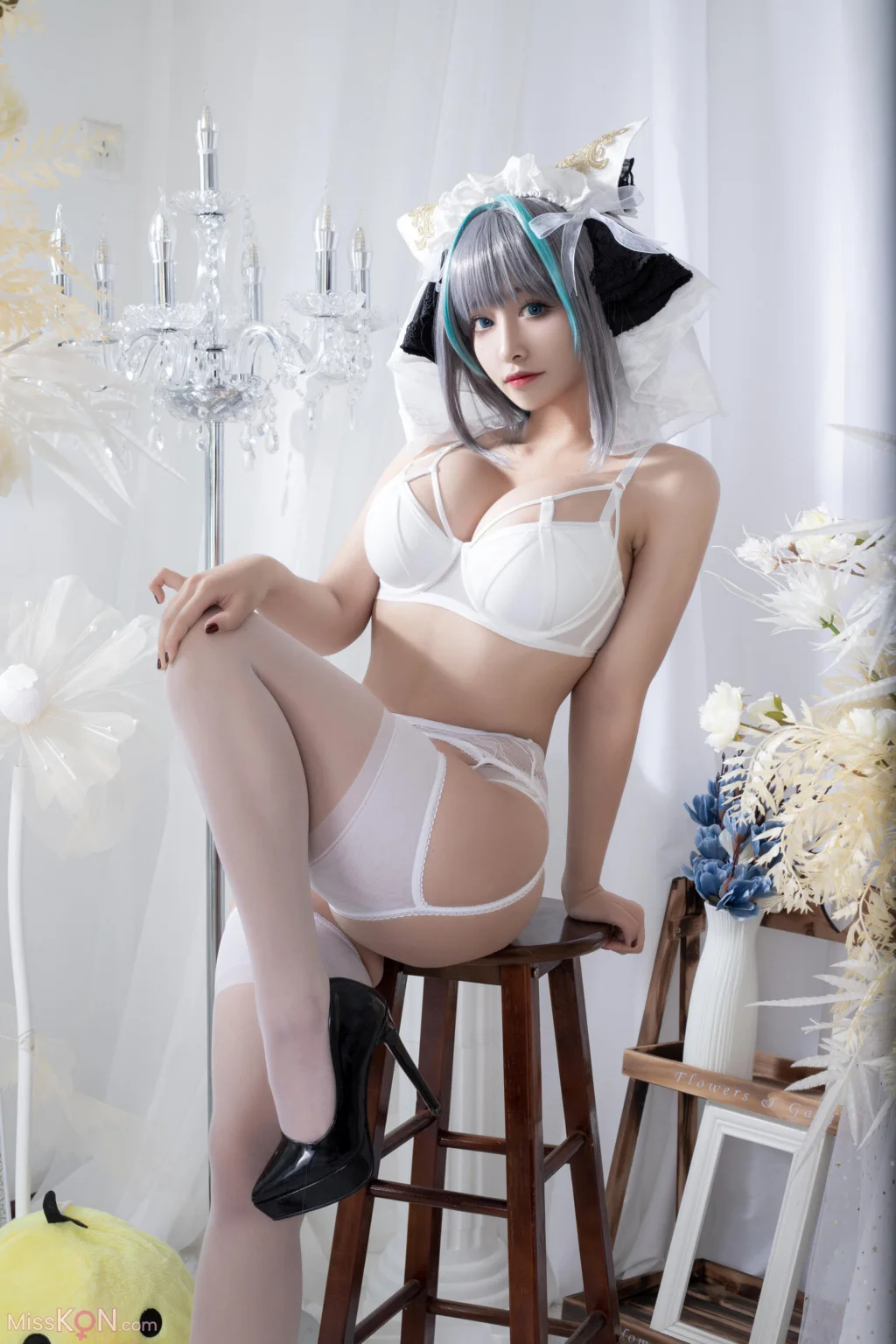 Coser@洛璃LoLiSAMA: 柴郡同人内衣 (66 photos)