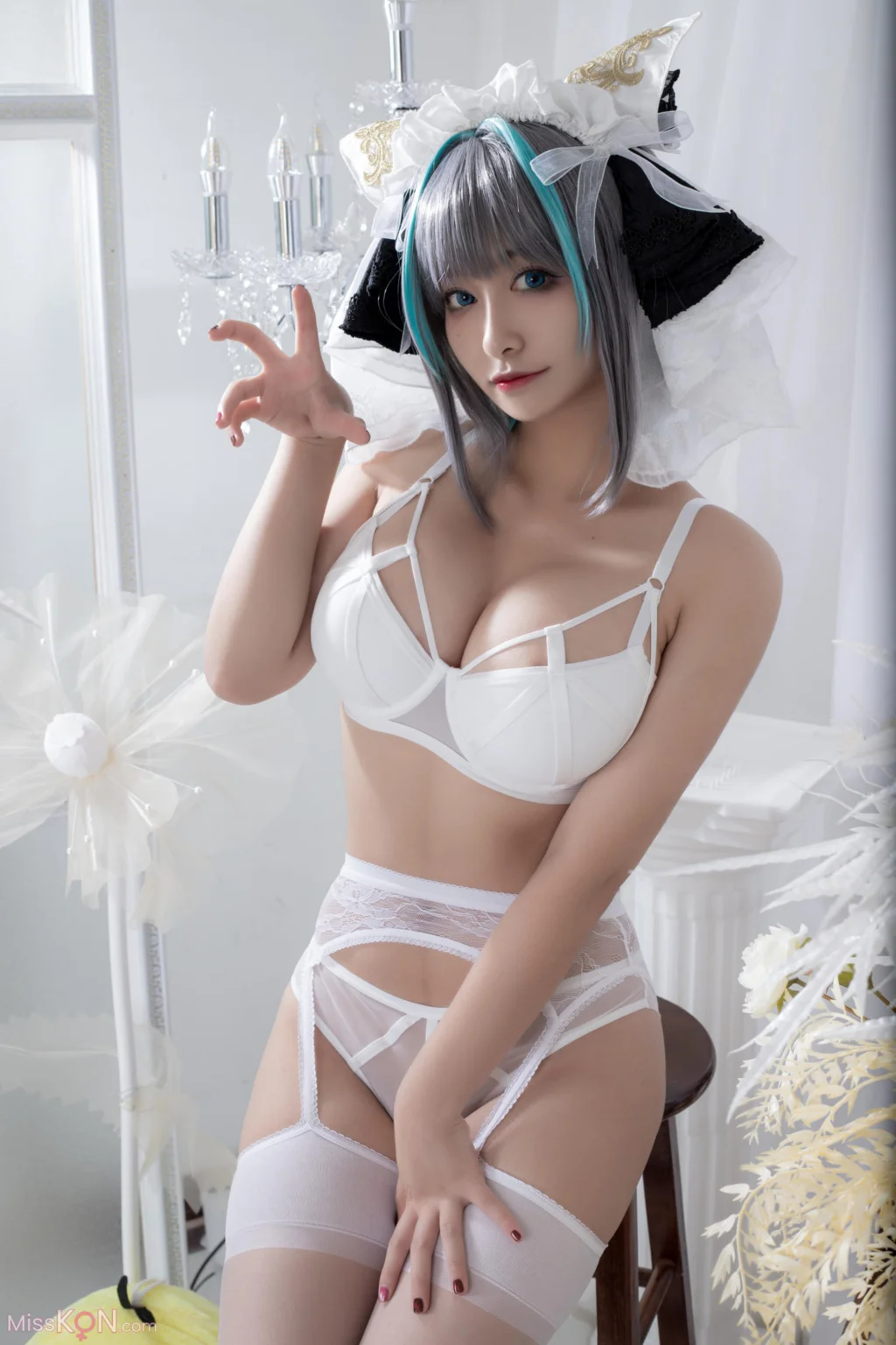 Coser@洛璃LoLiSAMA: 柴郡同人内衣 (66 photos)