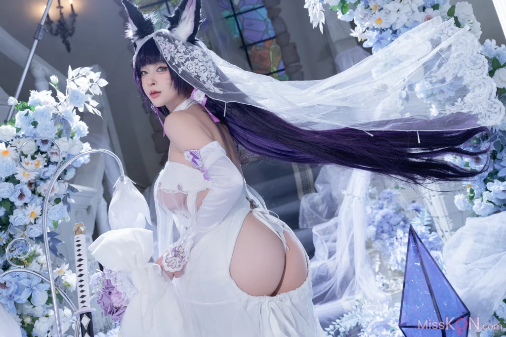 Coser@清水由乃: 碧蓝航线 武藏紫藤花 (51 photos + 1 video) – Page 2