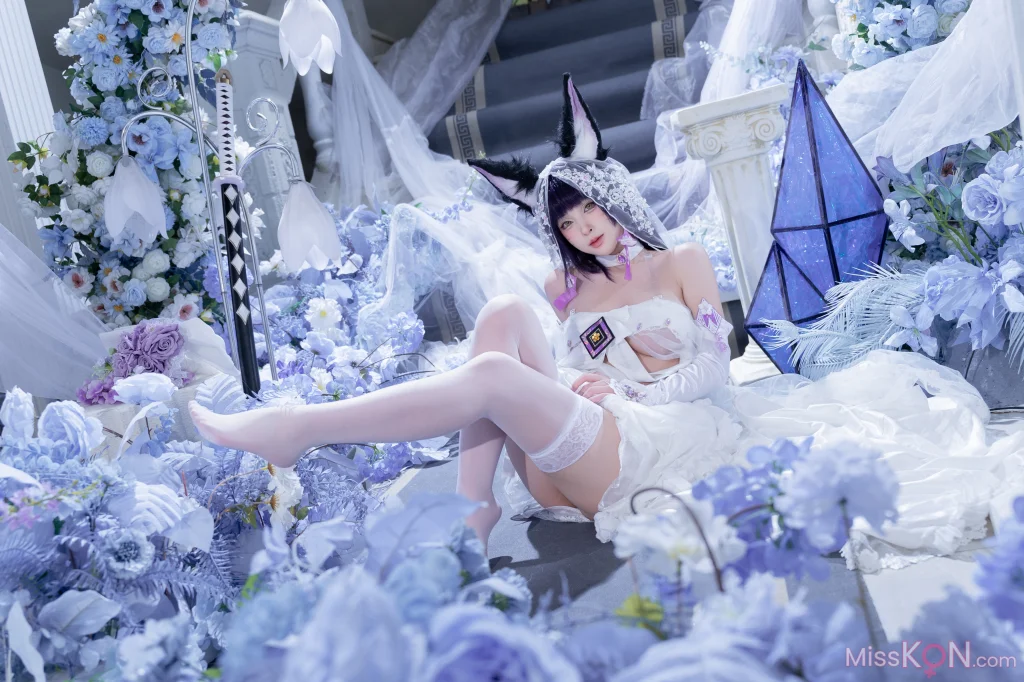 Coser@清水由乃: 碧蓝航线 武藏紫藤花 (51 photos + 1 video) – Page 2