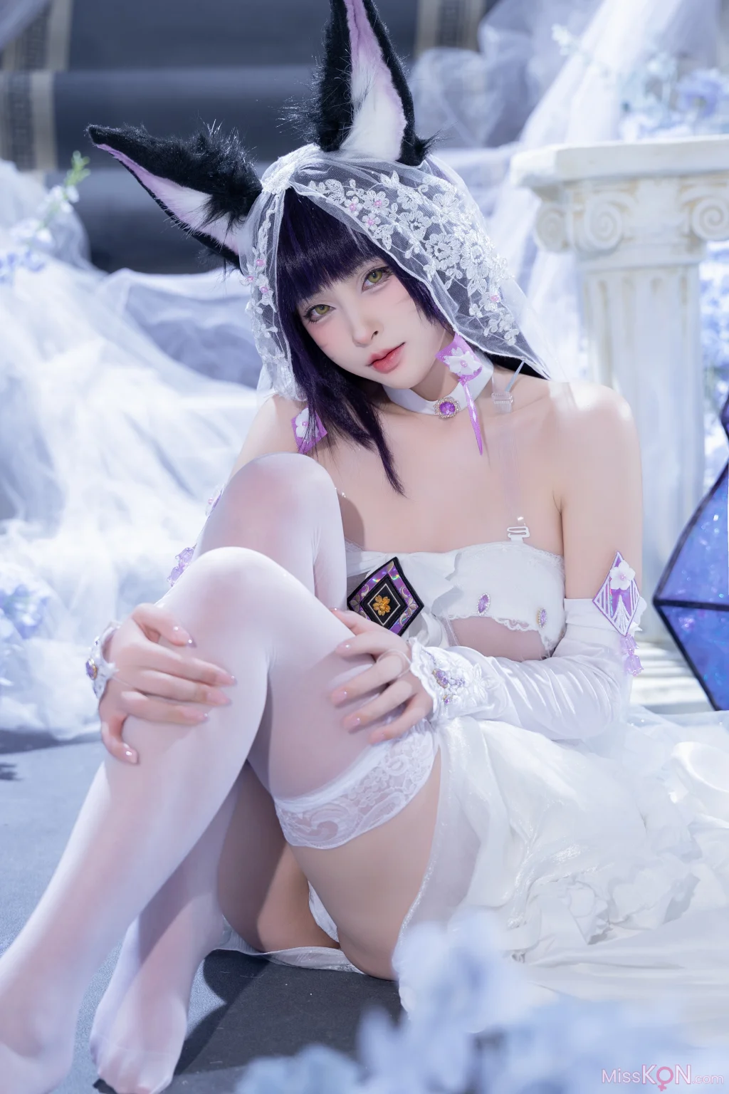 Coser@清水由乃: 碧蓝航线 武藏紫藤花 (51 photos + 1 video) – Page 2