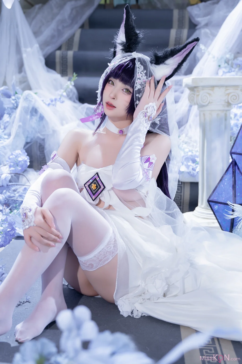 Coser@清水由乃: 碧蓝航线 武藏紫藤花 (51 photos + 1 video) – Page 2
