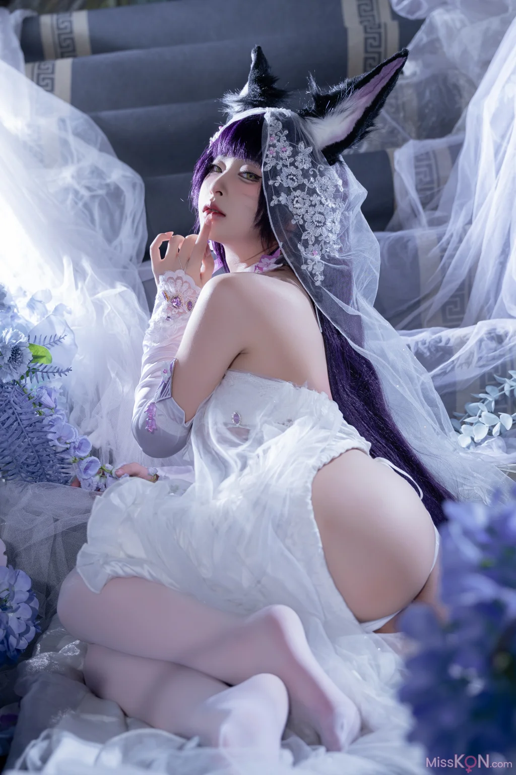Coser@清水由乃: 碧蓝航线 武藏紫藤花 (51 photos + 1 video) – Page 3