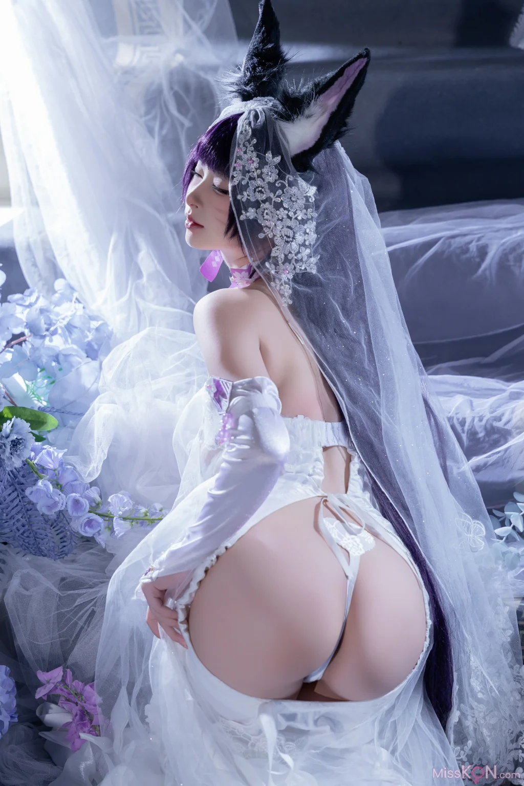 Coser@清水由乃: 碧蓝航线 武藏紫藤花 (51 photos + 1 video) – Page 3