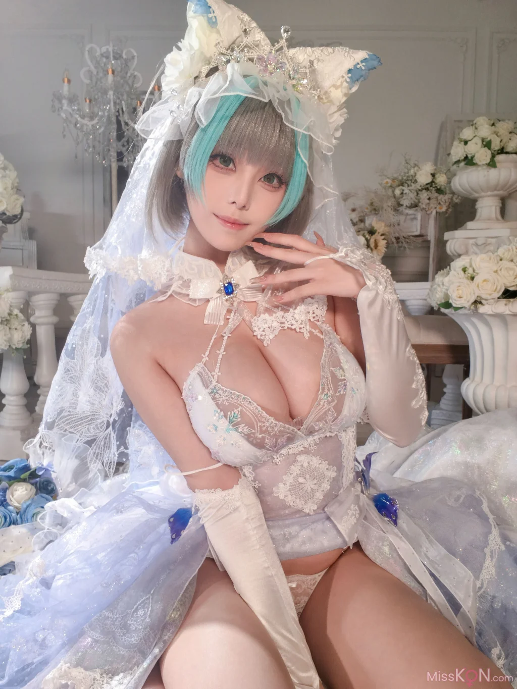 Coser@蜜汁猫裘: 碧蓝航线 柴郡 花嫁 (134 photos + 2 videos)