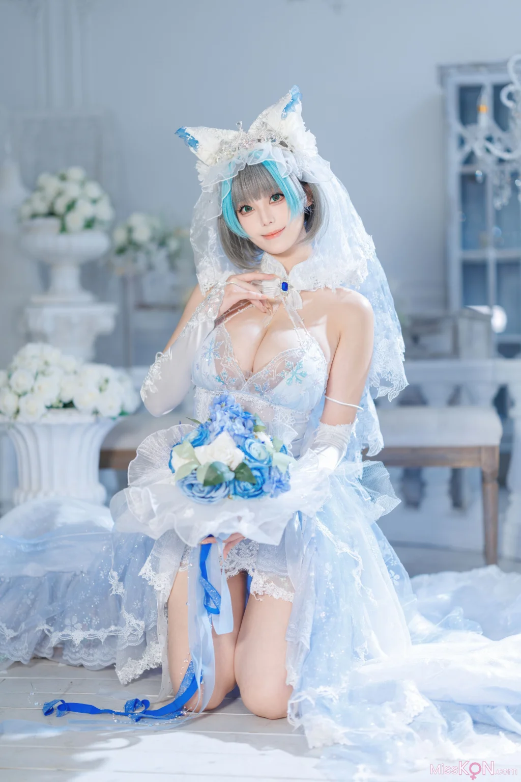 Coser@蜜汁猫裘: 碧蓝航线 柴郡 花嫁 (134 photos + 2 videos) – Page 2
