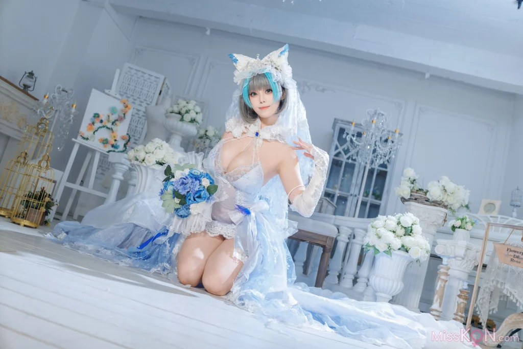 Coser@蜜汁猫裘: 碧蓝航线 柴郡 花嫁 (134 photos + 2 videos) – Page 2