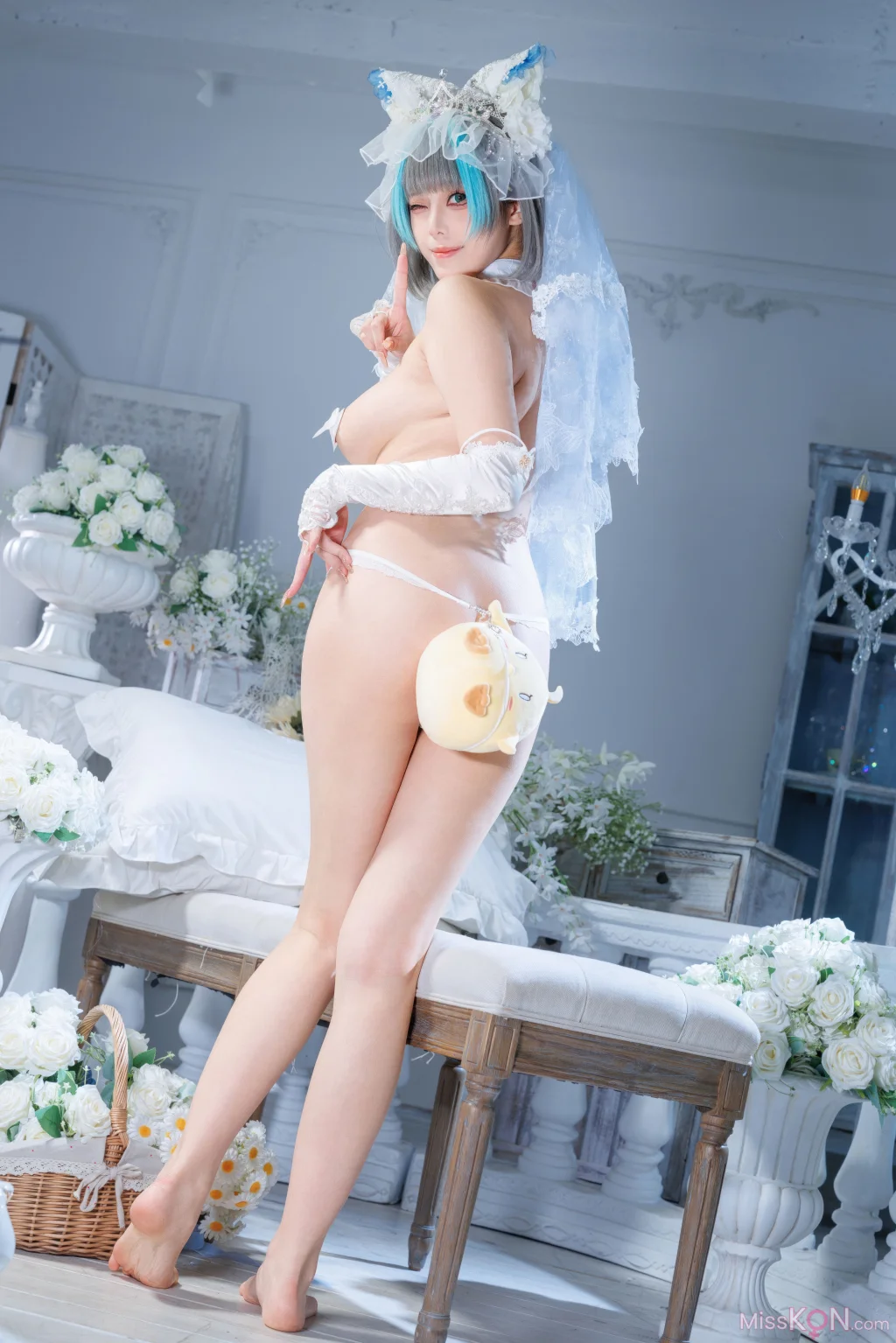 Coser@蜜汁猫裘: 碧蓝航线 柴郡 花嫁 (134 photos + 2 videos) – Page 4