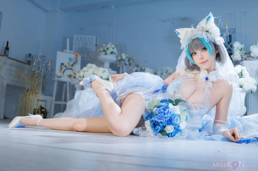 Coser@蜜汁猫裘: 碧蓝航线 柴郡 花嫁 (134 photos + 2 videos) – Page 4
