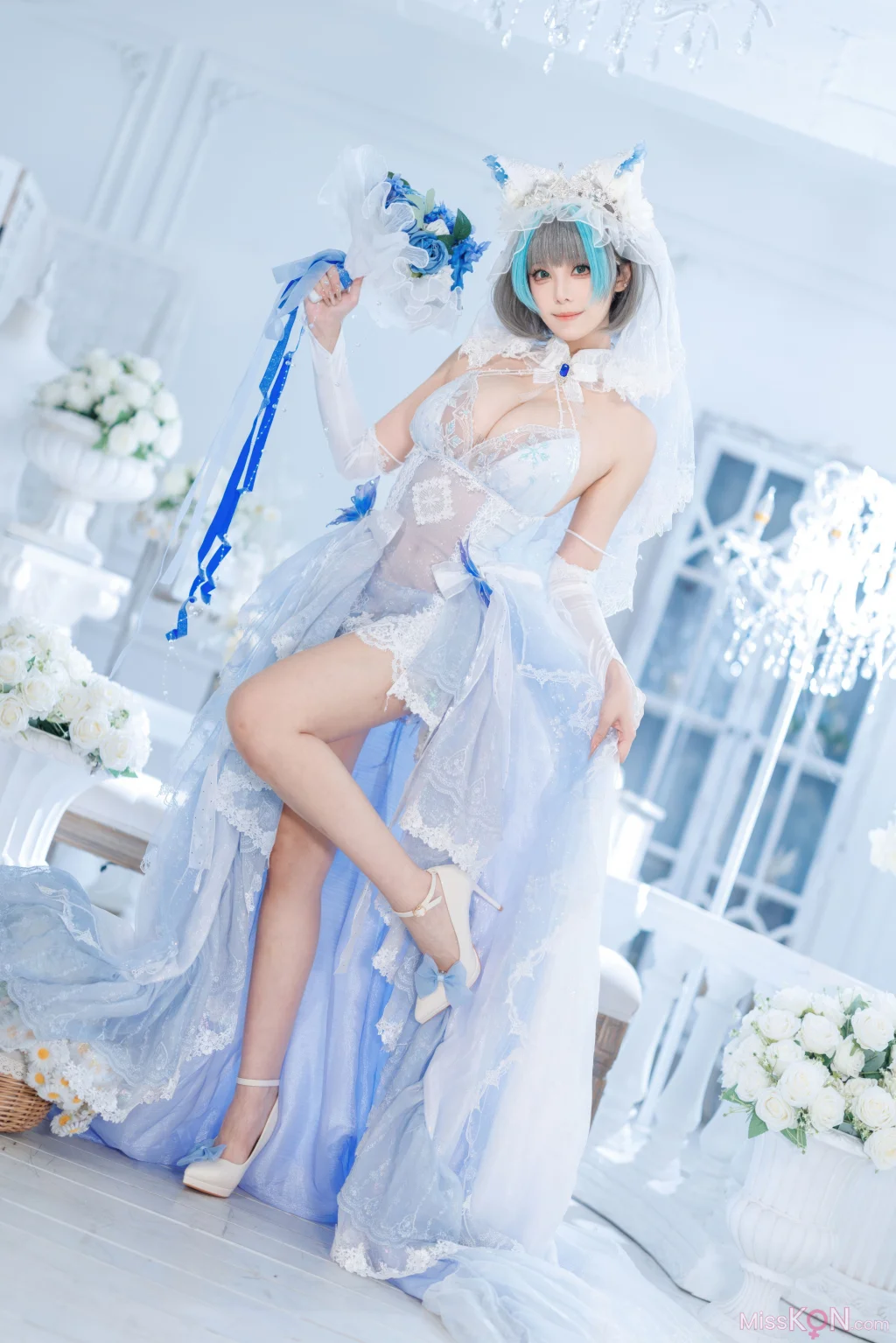 Coser@蜜汁猫裘: 碧蓝航线 柴郡 花嫁 (134 photos + 2 videos) – Page 4