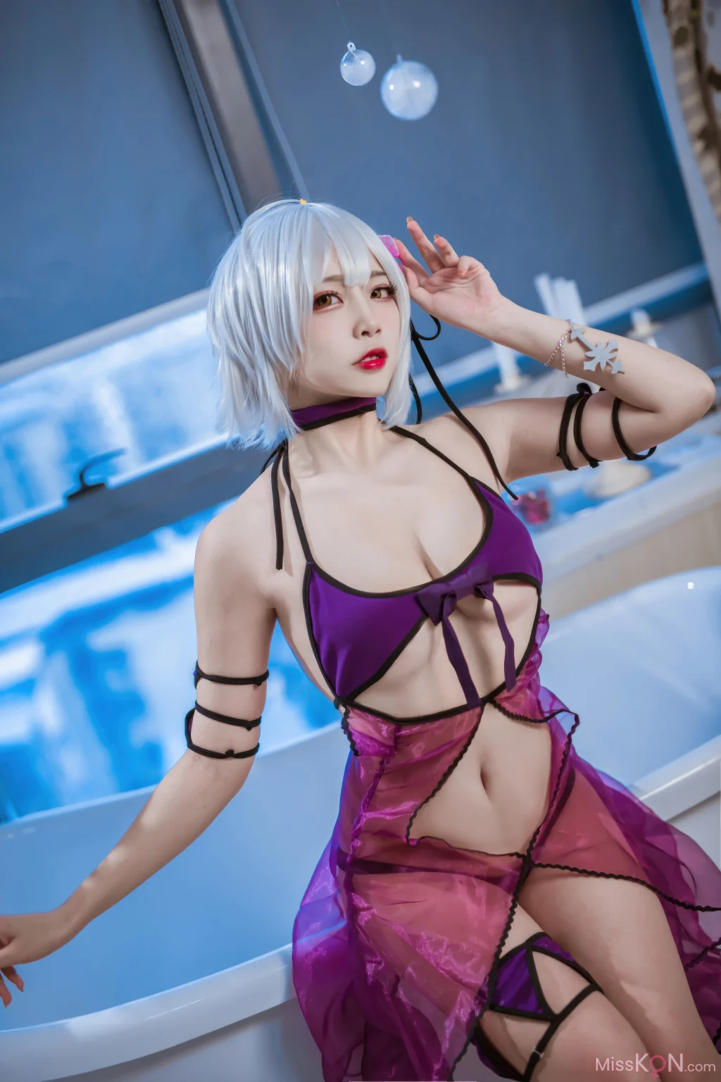 Coser@二佐Nisa: FATE-黑贞水着 (40 photos)