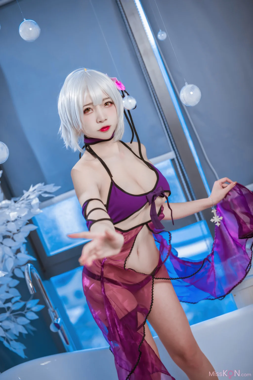Coser@二佐Nisa: FATE-黑贞水着 (40 photos)