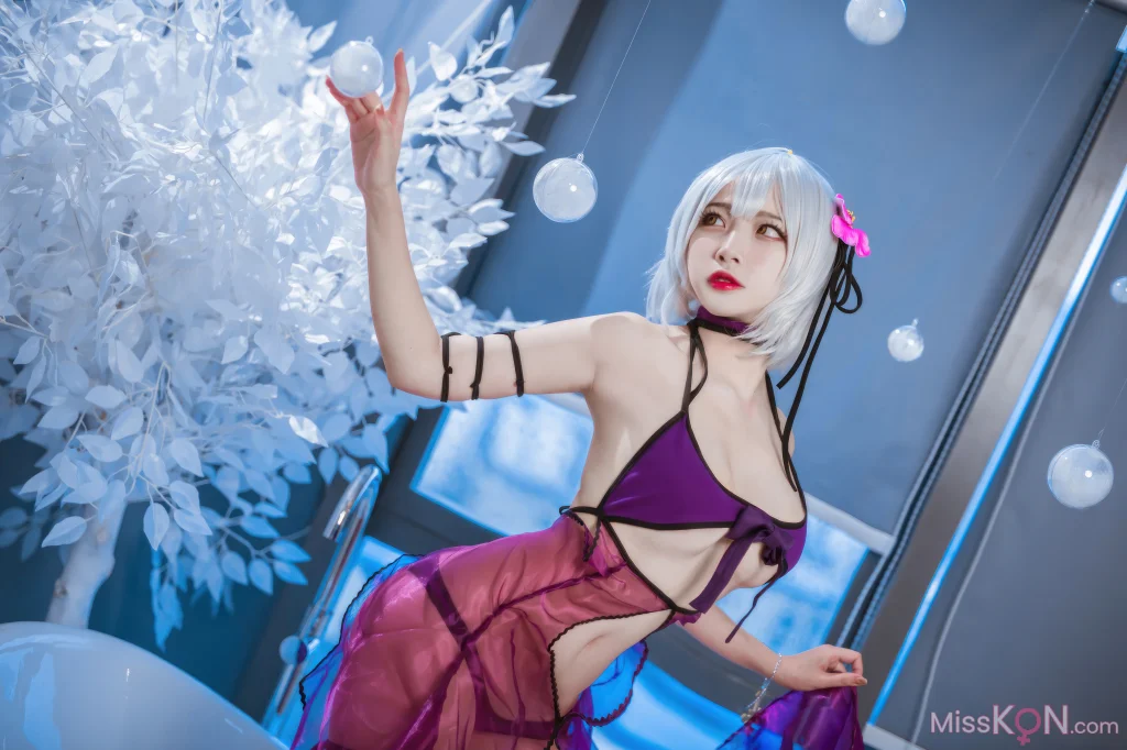 Coser@二佐Nisa: FATE-黑贞水着 (40 photos)