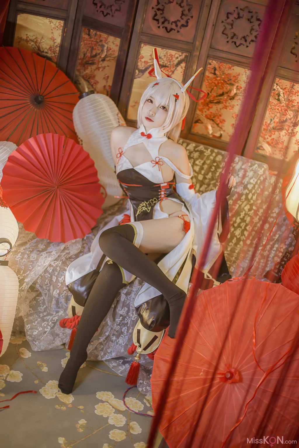 Coser@二佐Nisa: 碧蓝航线 绫波新春旗袍 (27 photos)