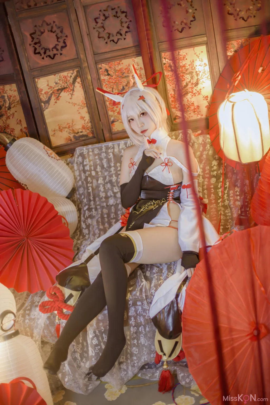 Coser@二佐Nisa: 碧蓝航线 绫波新春旗袍 (27 photos)