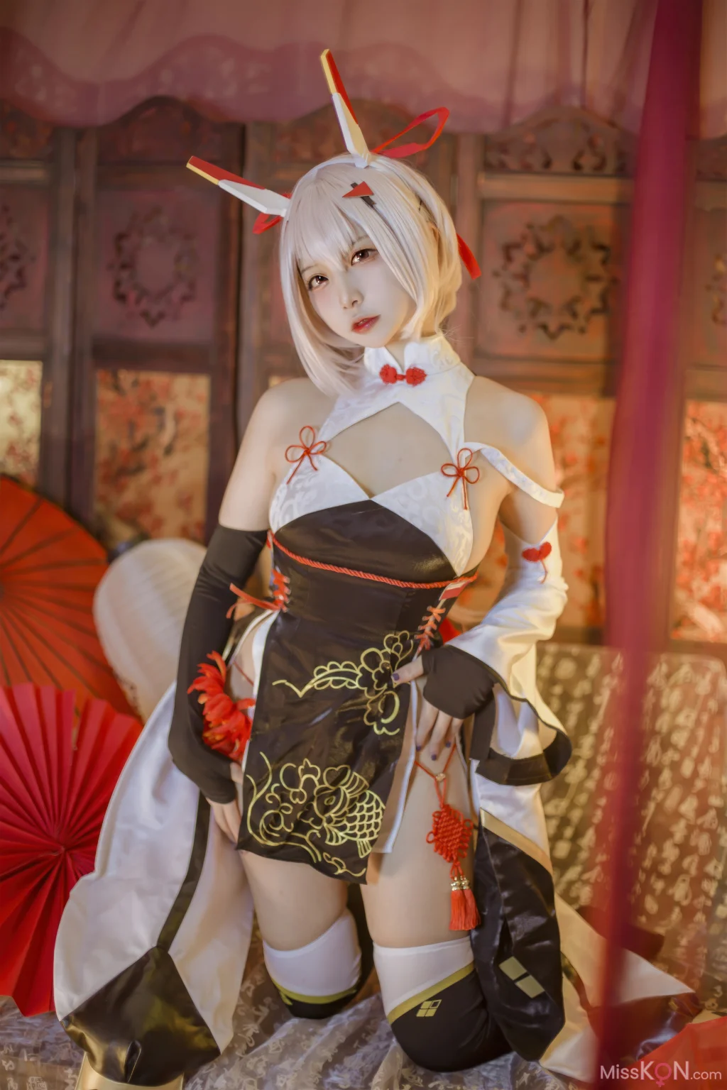 Coser@二佐Nisa: 碧蓝航线 绫波新春旗袍 (27 photos)