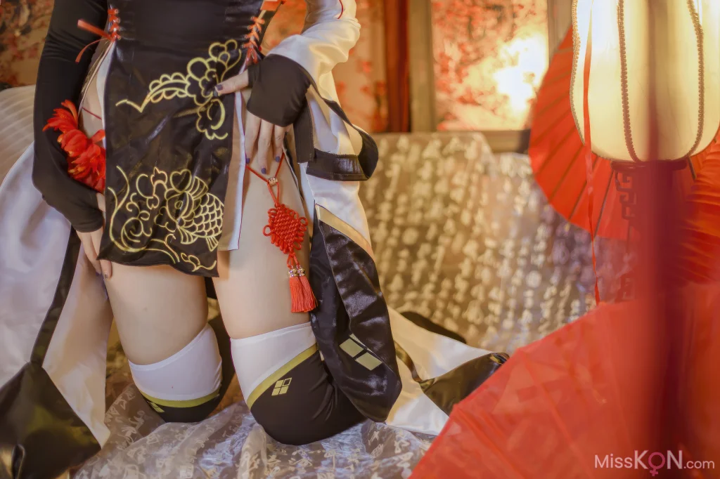 Coser@二佐Nisa: 碧蓝航线 绫波新春旗袍 (27 photos)