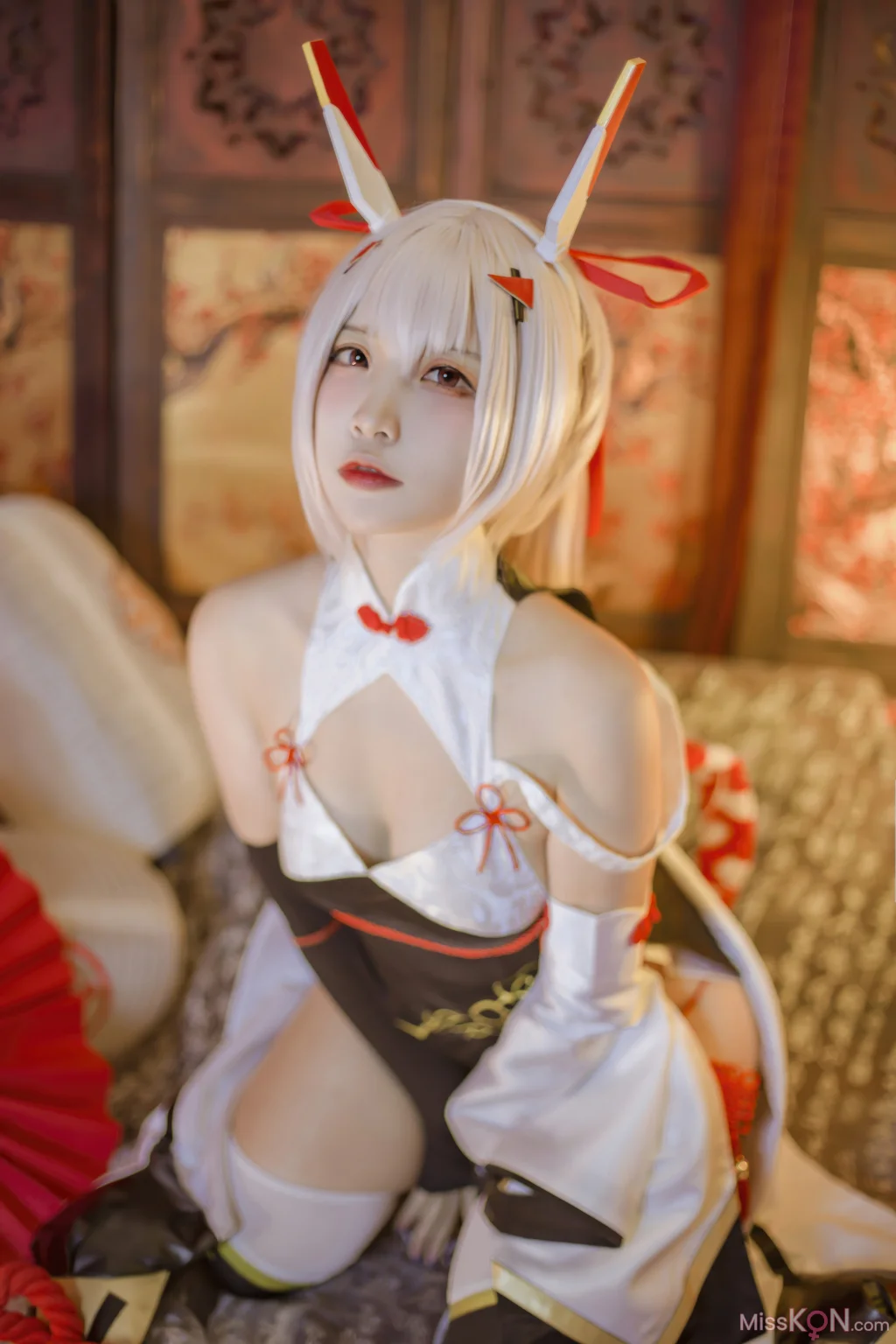Coser@二佐Nisa: 碧蓝航线 绫波新春旗袍 (27 photos)