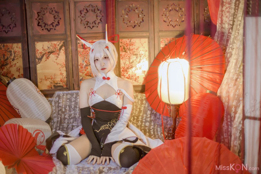 Coser@二佐Nisa: 碧蓝航线 绫波新春旗袍 (27 photos)