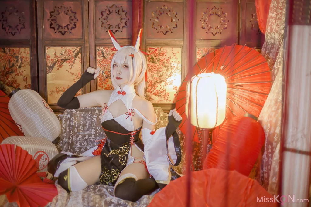 Coser@二佐Nisa: 碧蓝航线 绫波新春旗袍 (27 photos)