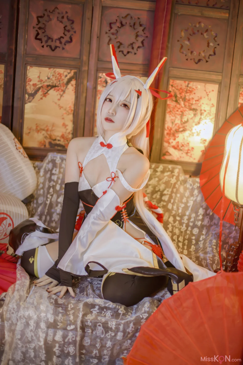 Coser@二佐Nisa: 碧蓝航线 绫波新春旗袍 (27 photos)