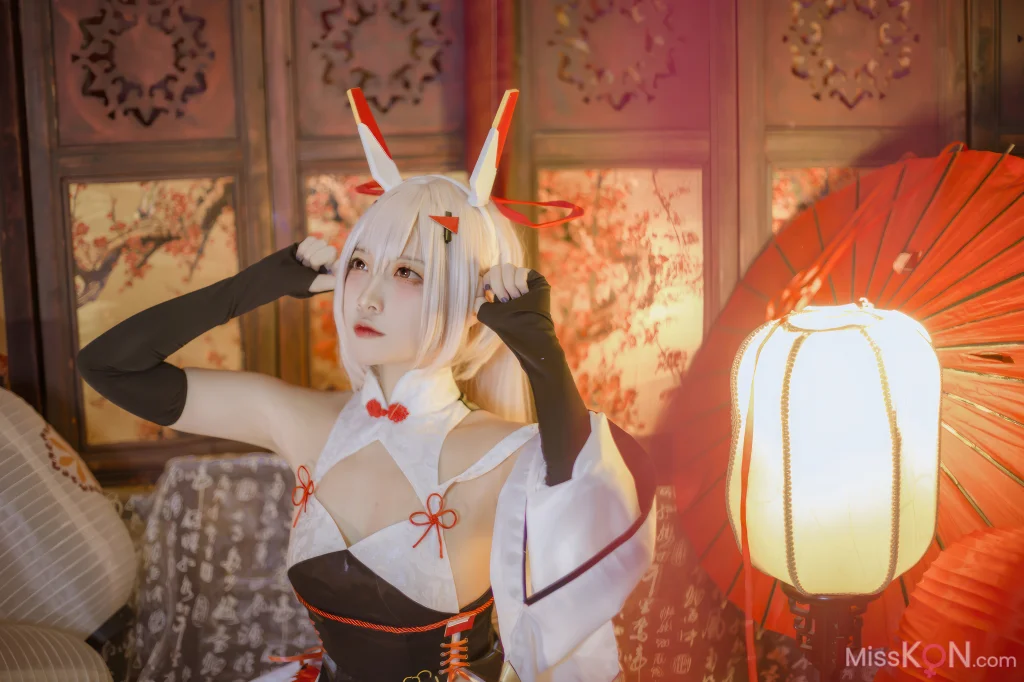 Coser@二佐Nisa: 碧蓝航线 绫波新春旗袍 (27 photos)