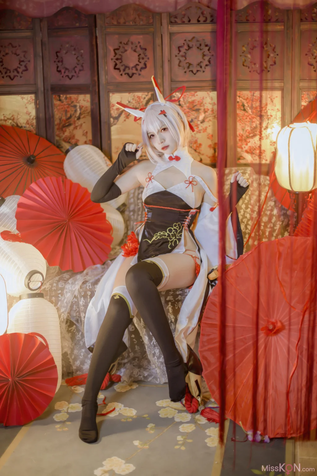 Coser@二佐Nisa: 碧蓝航线 绫波新春旗袍 (27 photos)