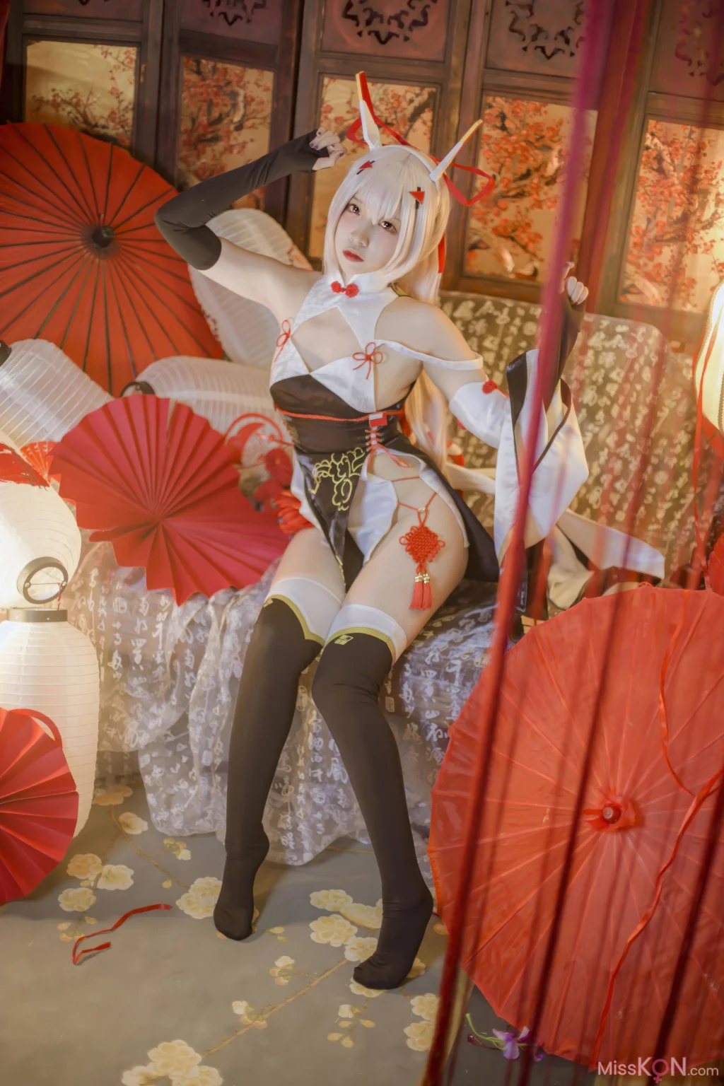 Coser@二佐Nisa: 碧蓝航线 绫波新春旗袍 (27 photos) – Page 2
