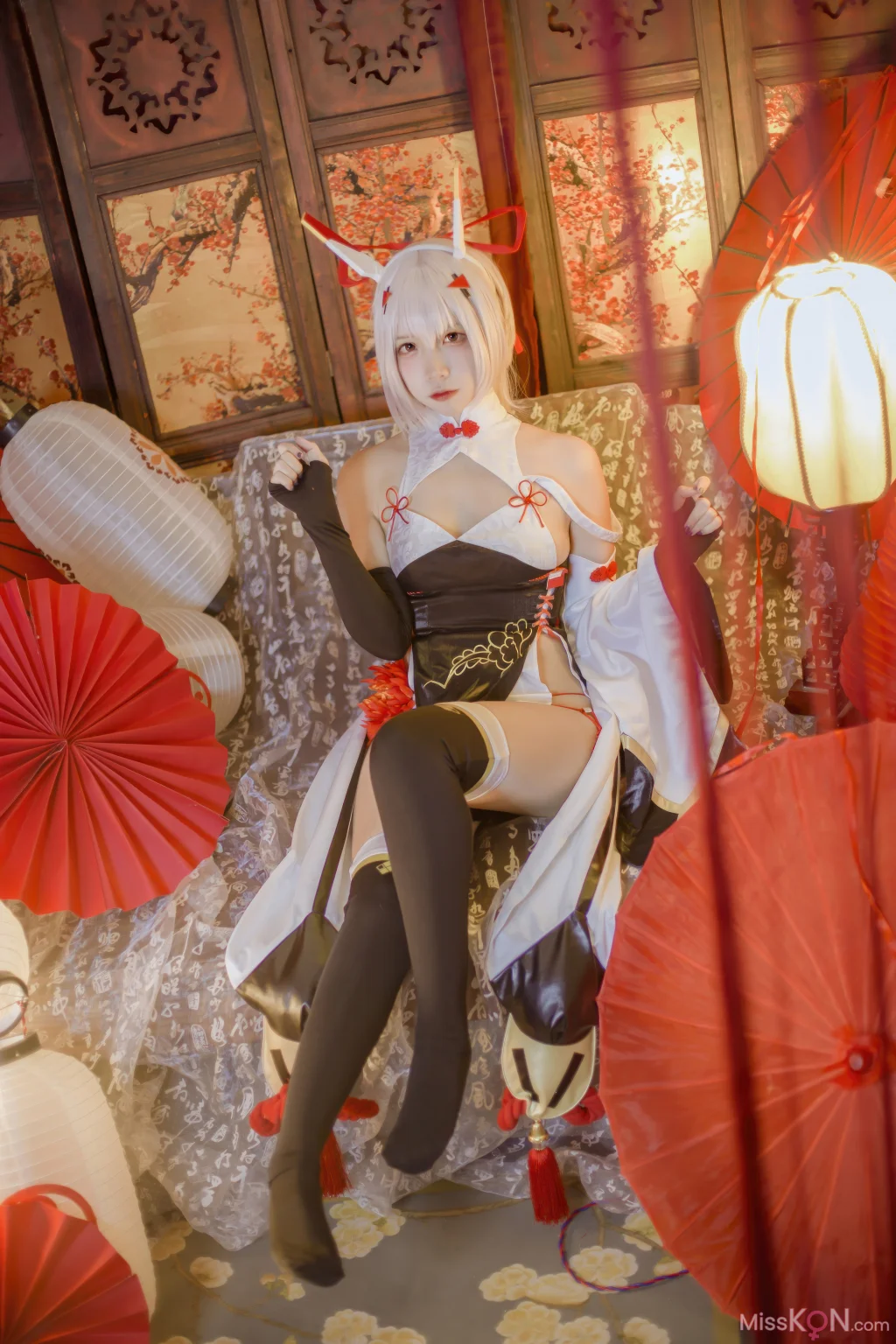 Coser@二佐Nisa: 碧蓝航线 绫波新春旗袍 (27 photos) – Page 2