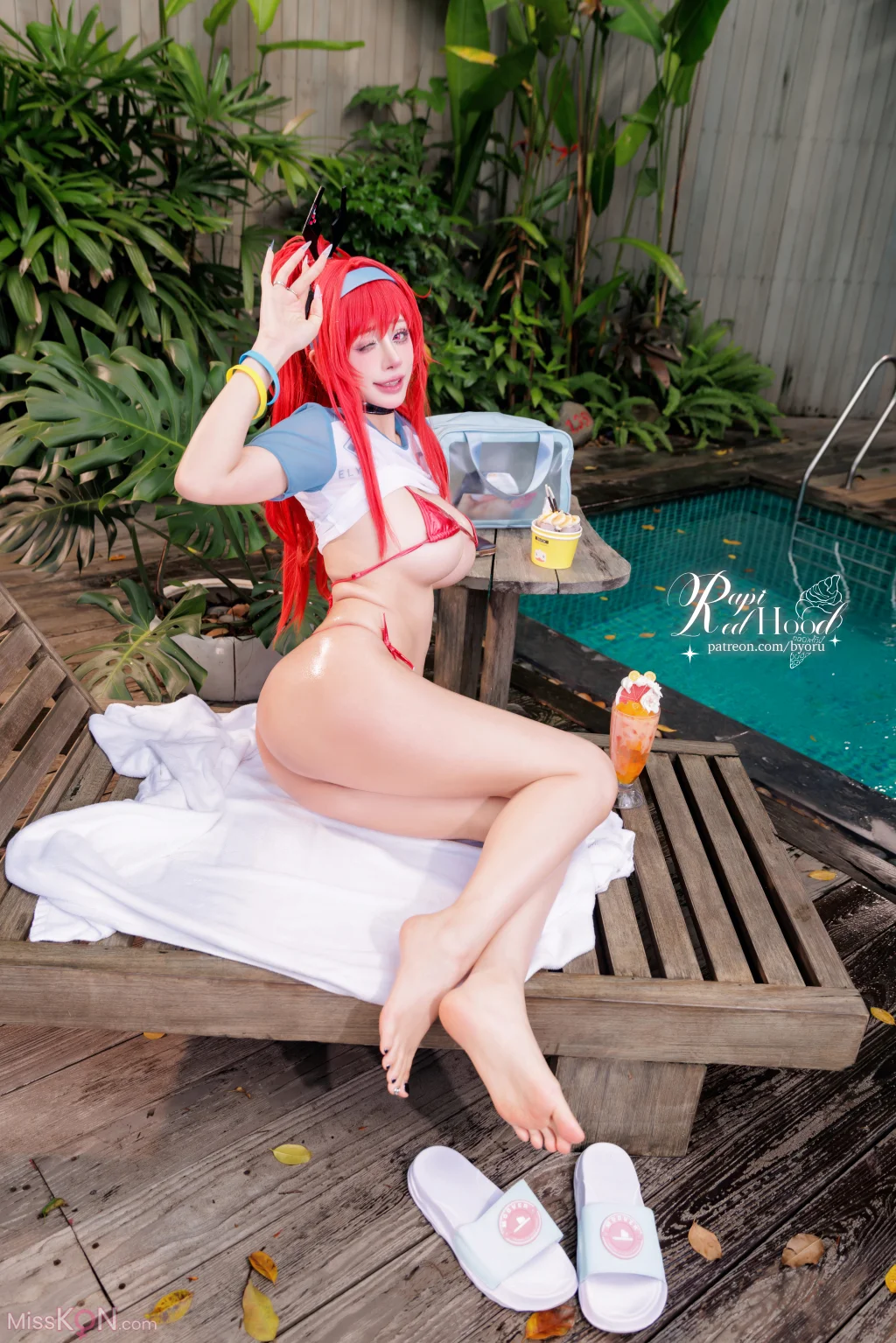 Coser@Byoru: Rapi Redhood summer&胜利女神 妮姬 拉毗小红帽 (53 photos + 22 videos)