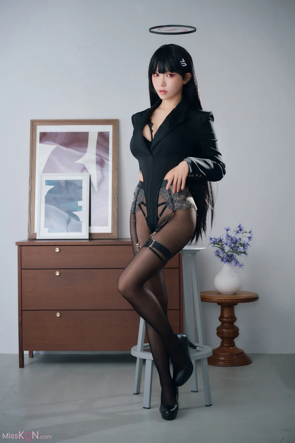 Coser@Ely_eee (ElyEE子): 调月莉音 秘密吊帶 (37 photos)