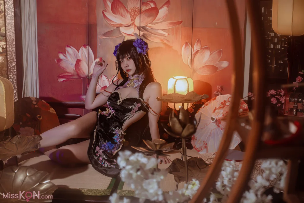 Coser@二佐Nisa: 碧蓝航线-比叡鲟旗袍 (24 photos)