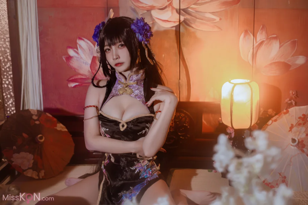 Coser@二佐Nisa: 碧蓝航线-比叡鲟旗袍 (24 photos) – Page 2