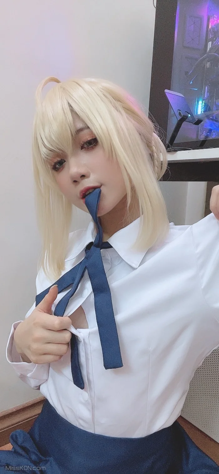 Coser@PoppaChan: Artoria Pendragon (Fate) (124 photos + 10 videos)