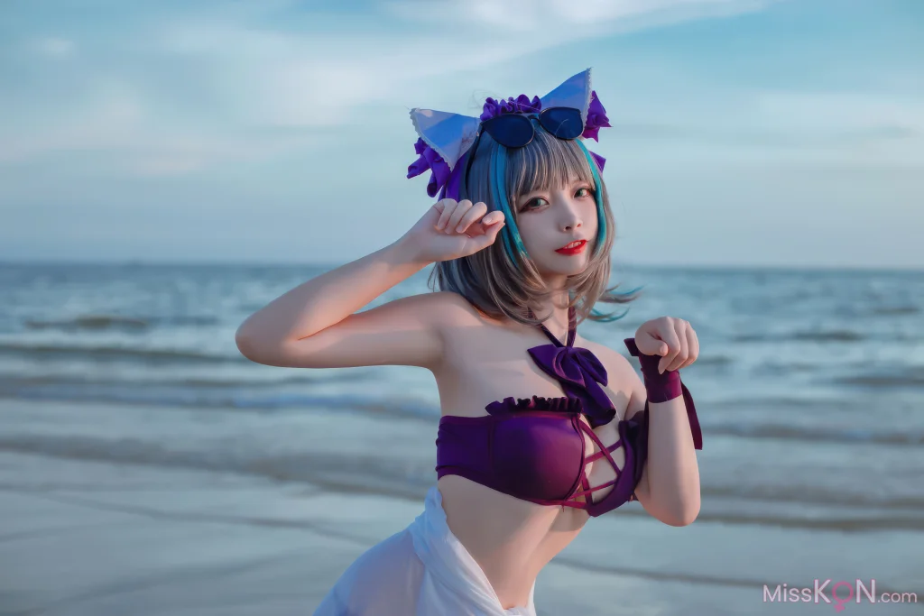 Coser@二佐Nisa: 碧蓝航线-柴郡泳装 (30 photos) – Page 2