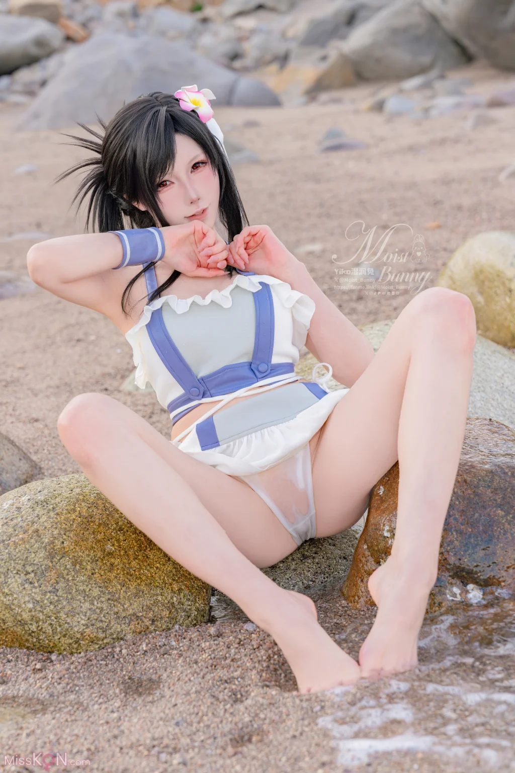 Coser@黏黏团子兔: 2025泳装限定作 海边假日 蒂法 (80 photos) – Page 2