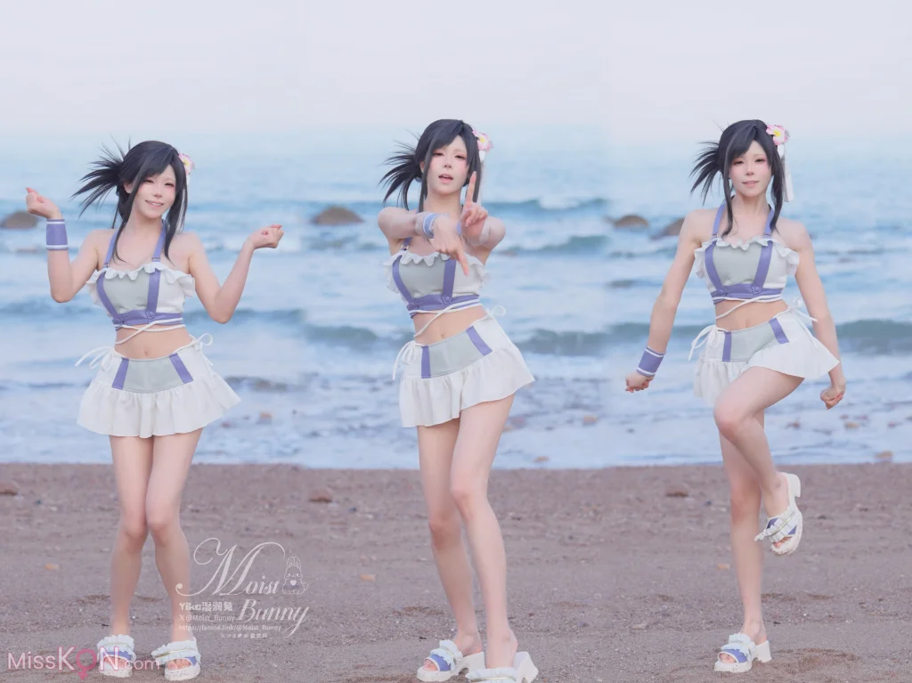Coser@黏黏团子兔: 2025泳装限定作 海边假日 蒂法 (80 photos) – Page 3