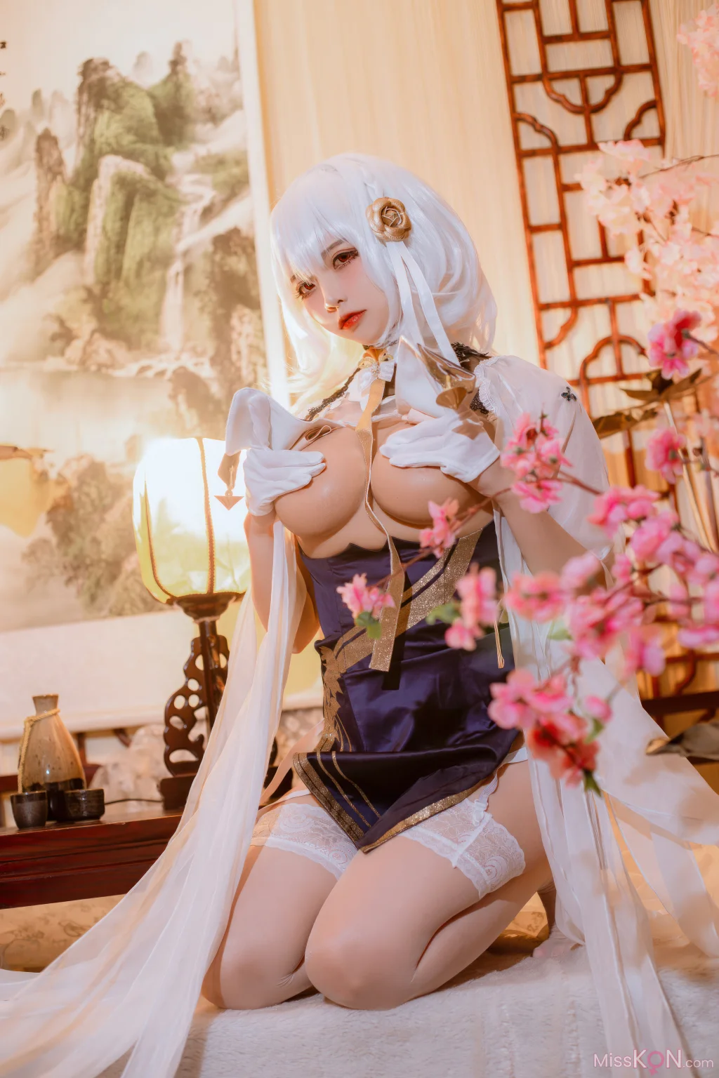 Coser@二佐Nisa: 碧蓝航线-天狼星旗袍 (25 photos)