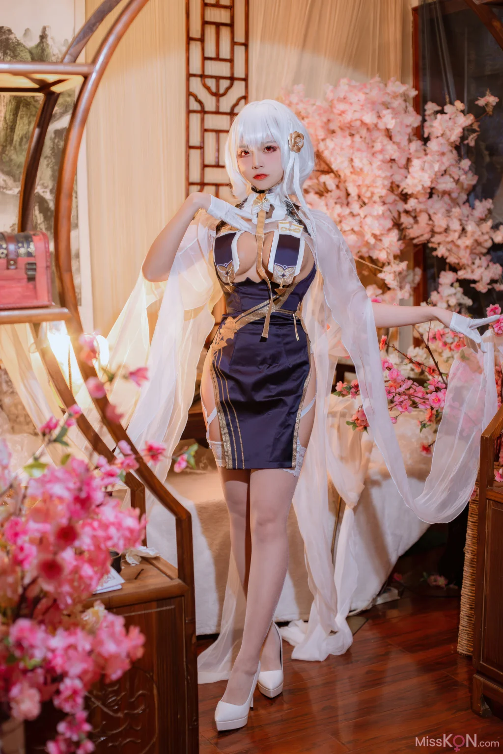 Coser@二佐Nisa: 碧蓝航线-天狼星旗袍 (25 photos)