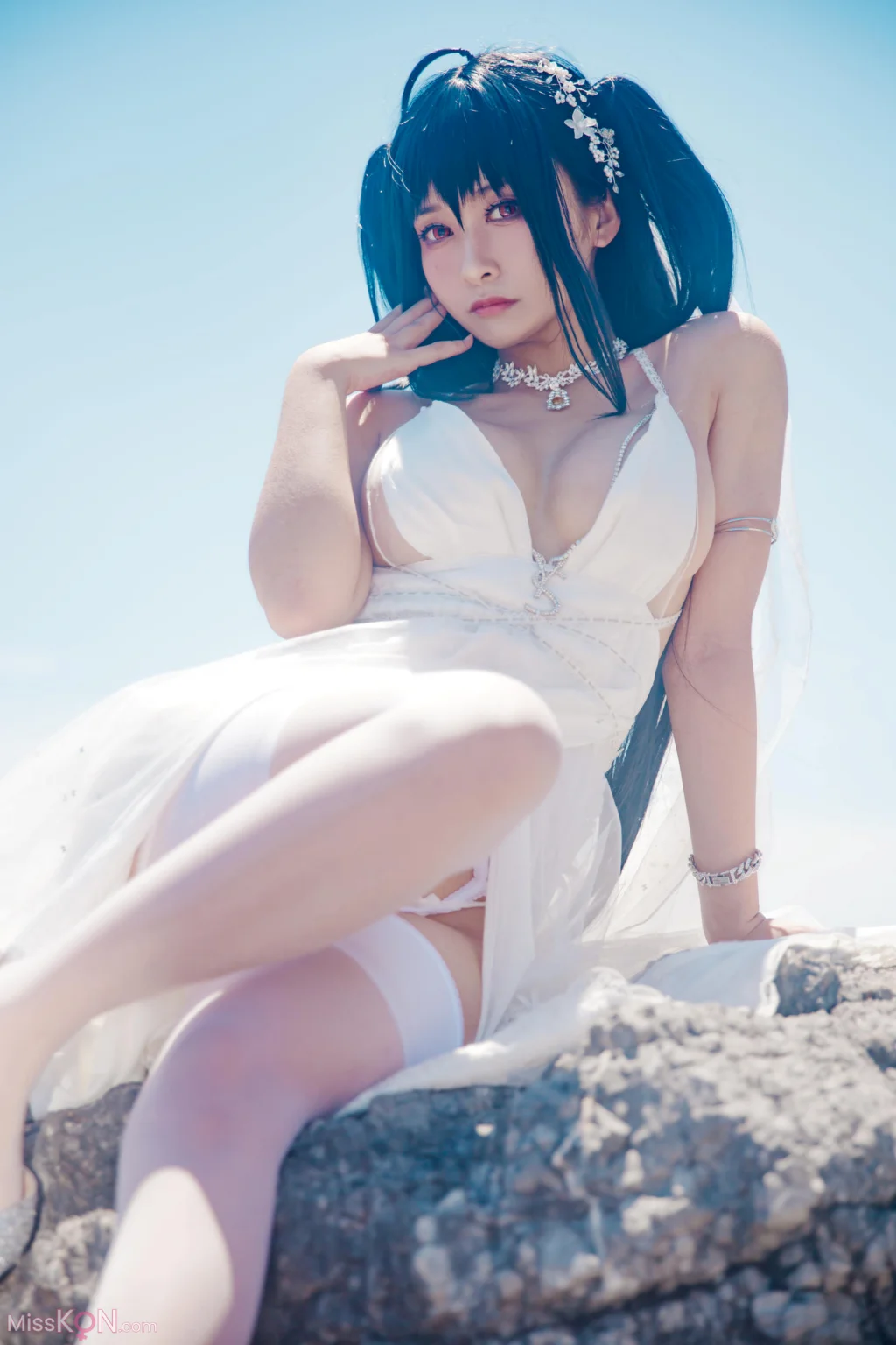 Coser@洛璃LoLiSAMA: 大凤花嫁 (44 photos)