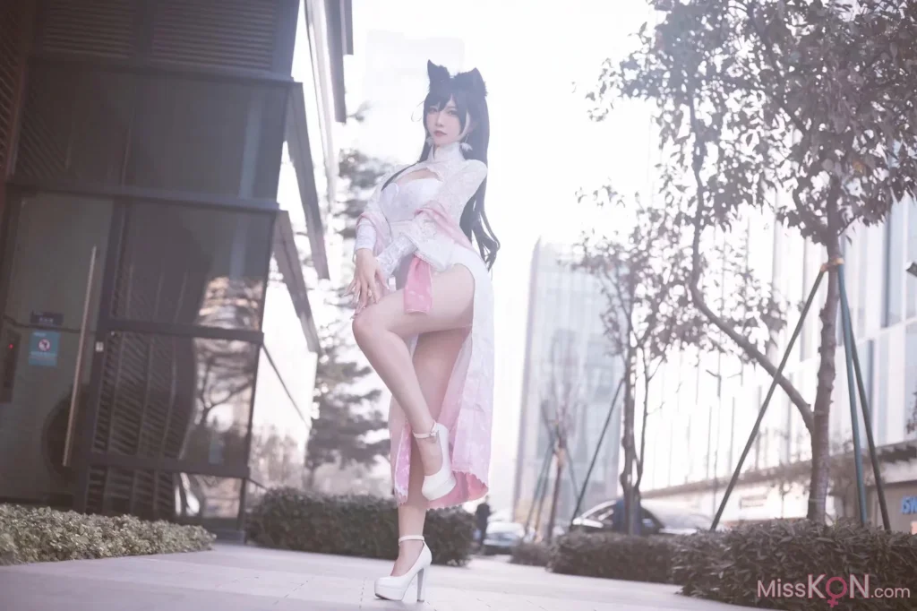 Coser@二佐Nisa: 碧蓝航线 爱宕旗袍 (18 photos) – Page 2