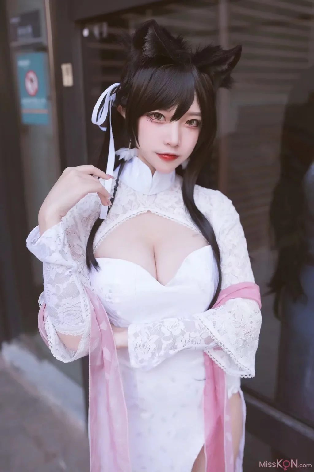 Coser@二佐Nisa: 碧蓝航线 爱宕旗袍 (18 photos) – Page 2