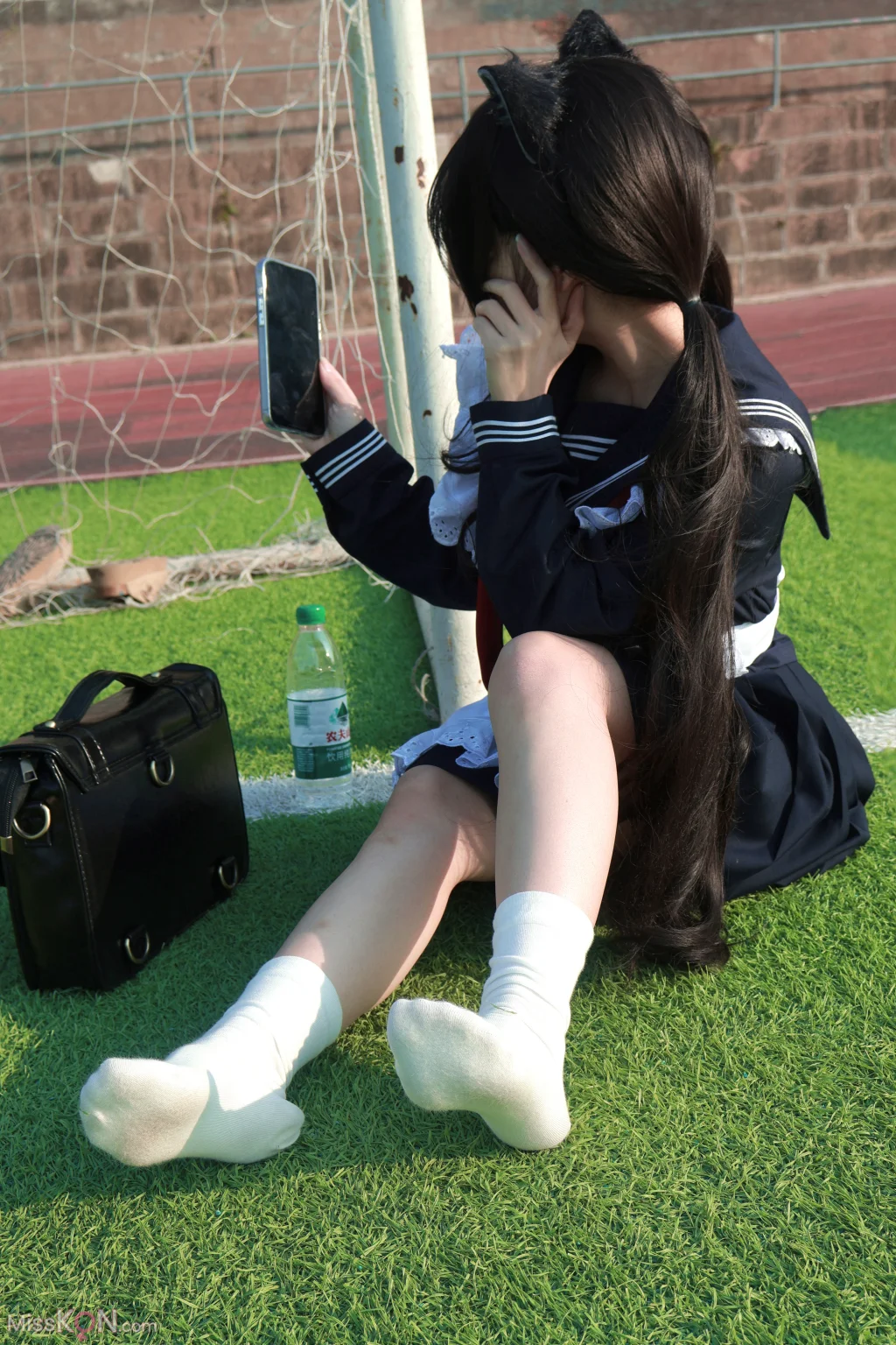 小羊蛋卷: jk少女+爱丽丝 (25 photos + 1 video)