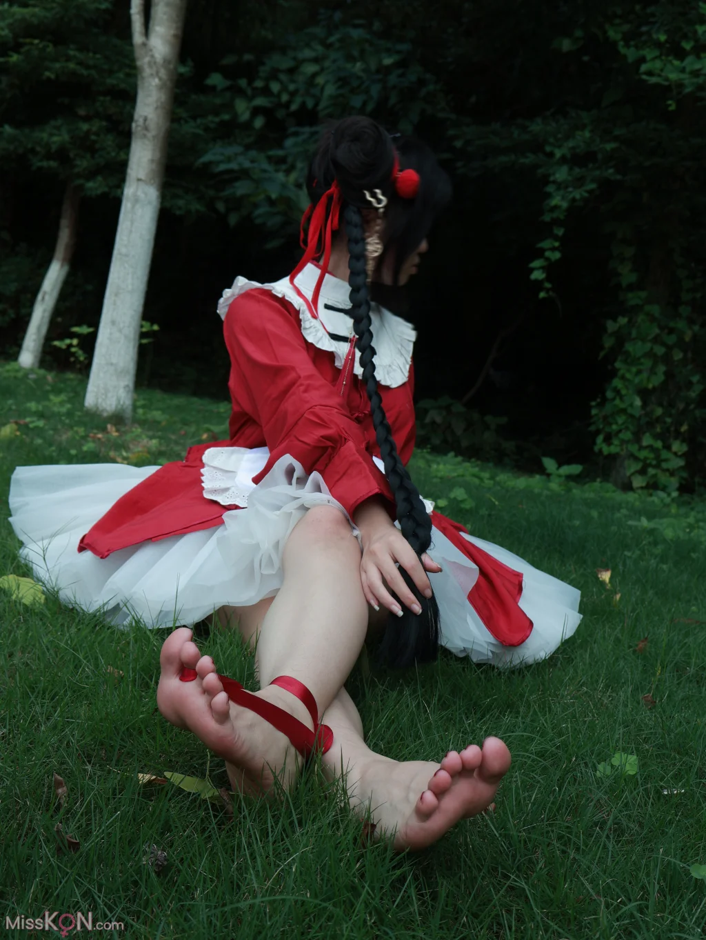 小羊蛋卷: 红色小吊带+红色中华娘 (20 photos) – Page 2