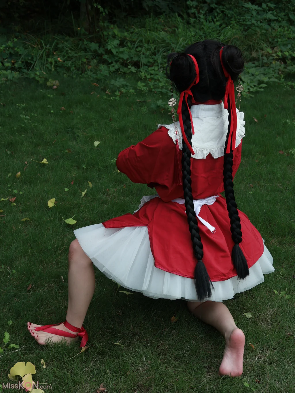 小羊蛋卷: 红色小吊带+红色中华娘 (20 photos) – Page 2
