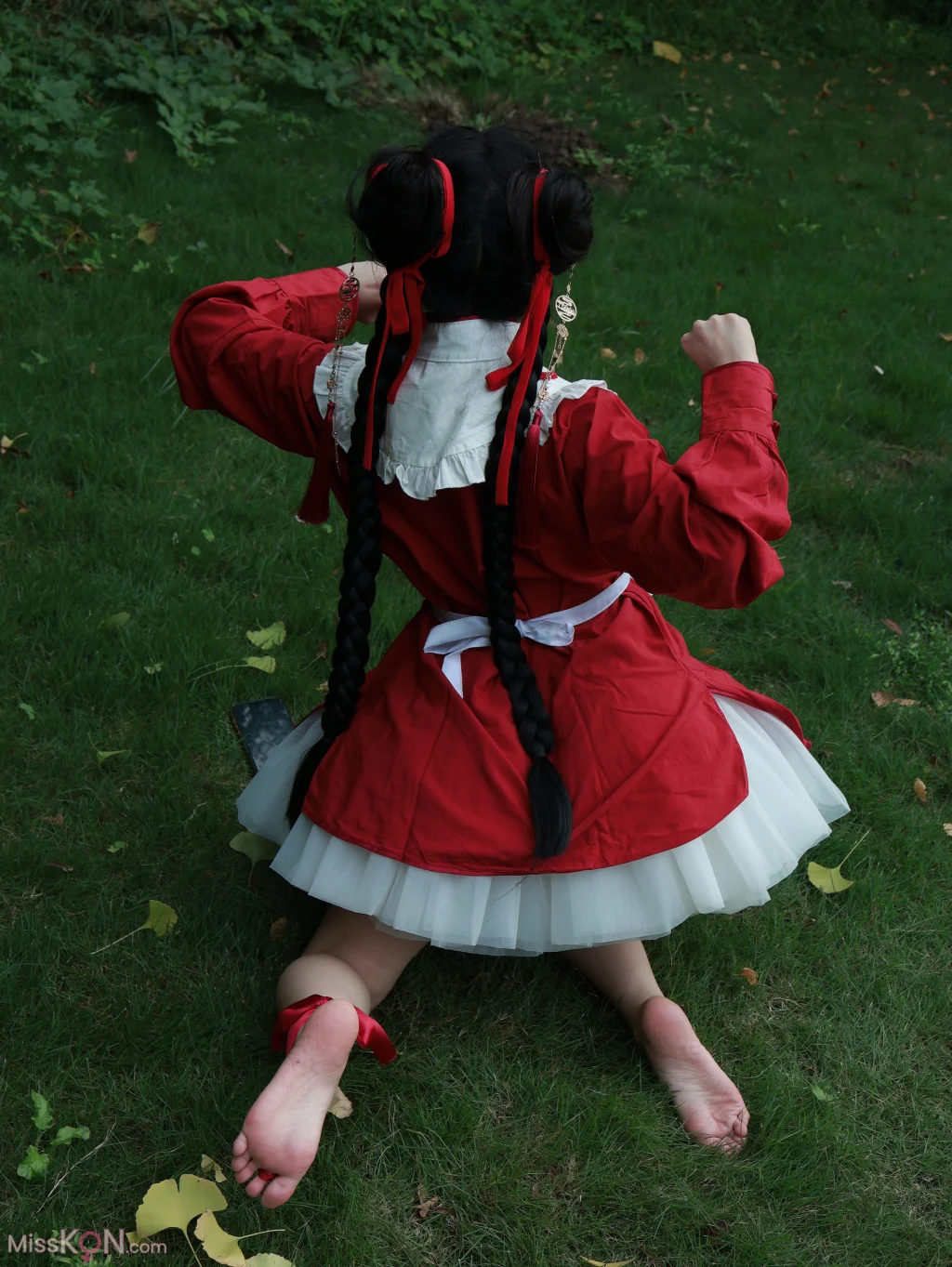 小羊蛋卷: 红色小吊带+红色中华娘 (20 photos) – Page 2