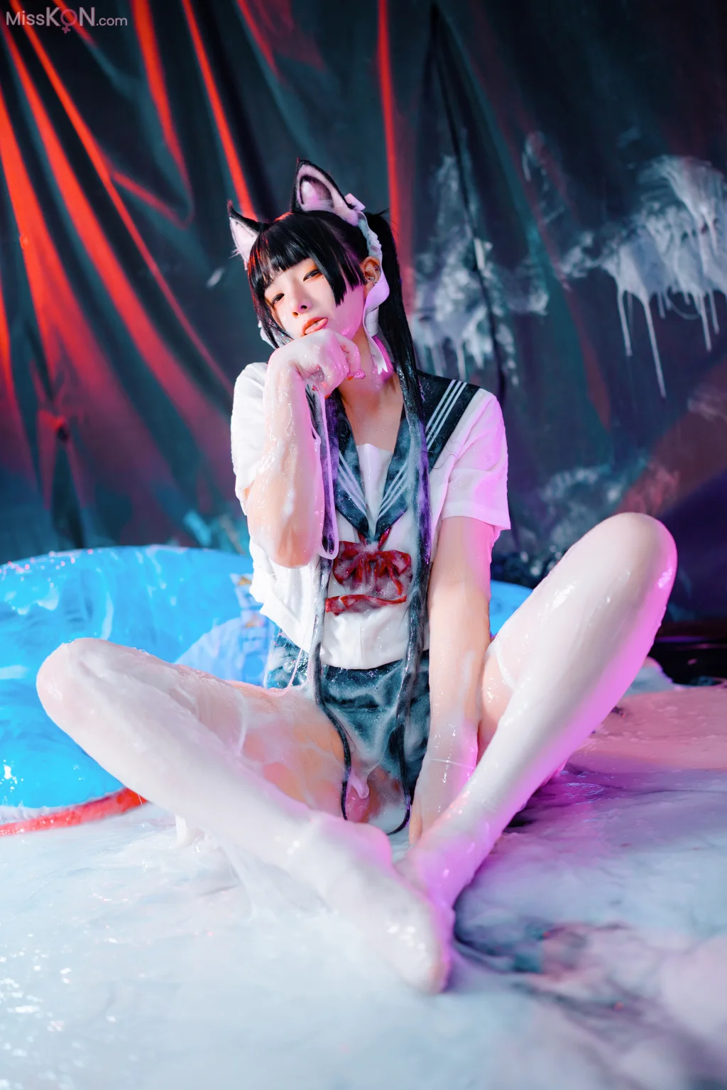 Coser@落落Raku: 邋遢小猫 Messy Kitty (54 photos)