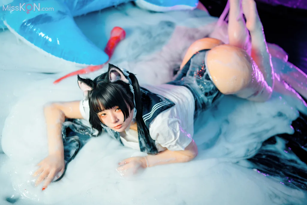 Coser@落落Raku: 邋遢小猫 Messy Kitty (54 photos)